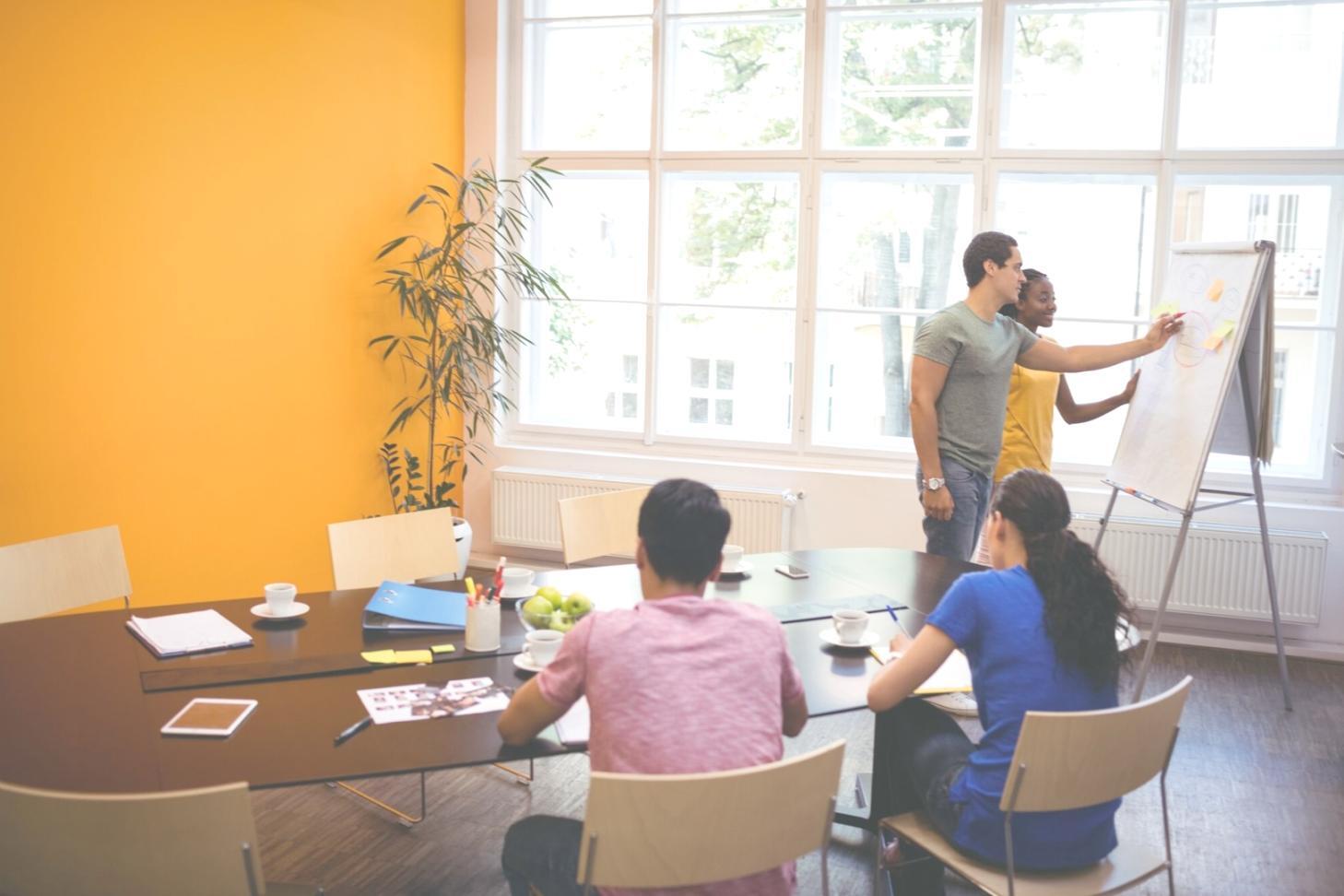 Investment education classroom setting