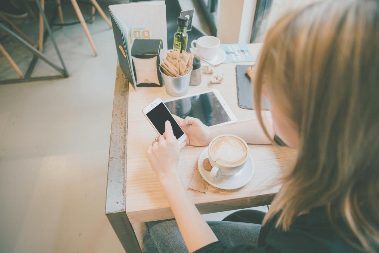 Financial planning workspace with charts and documents