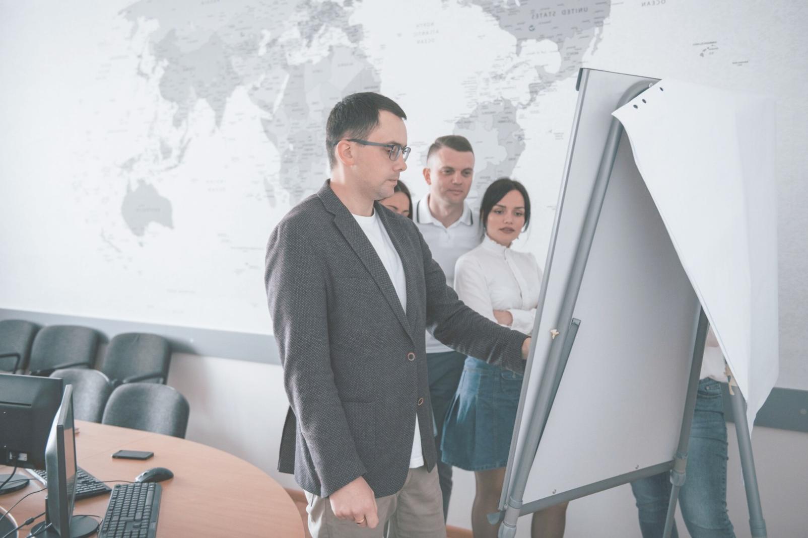 Person reviewing financial documents at desk